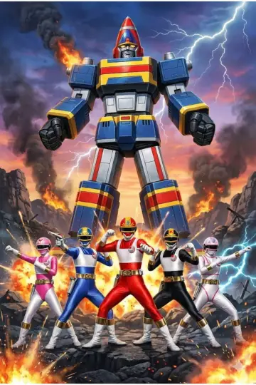 Plakat к сериалу "電撃戦隊チェンジマン" #1401183