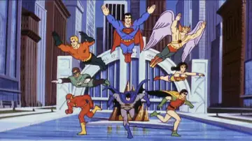 Zasłona к сериалу "Super Friends" #1371721