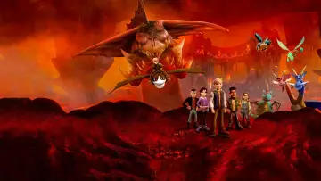 Zasłona к сериалу "Jeźdźcy smoków: Dziewięć światów" #1381280