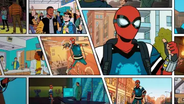 Zasłona к сериалу "Spider-Man: przyjazny pająk z sąsiedztwa" #1350009