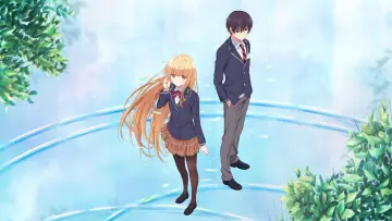 Zasłona к сериалу "Otonari no Tenshi-sama ni Itsunomanika Dame Ningen ni Sareteita Ken" #1360094