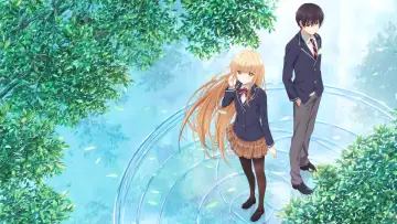Zasłona к сериалу "Otonari no Tenshi-sama ni Itsunomanika Dame Ningen ni Sareteita Ken" #1360102