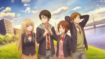 Zasłona к сериалу "Otonari no Tenshi-sama ni Itsunomanika Dame Ningen ni Sareteita Ken" #1360103
