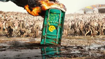 Zasłona do serialu "Totalny chaos: Woodstock 