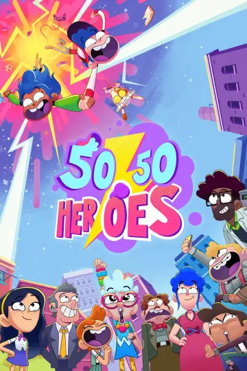 Herosi pół na pół plakat