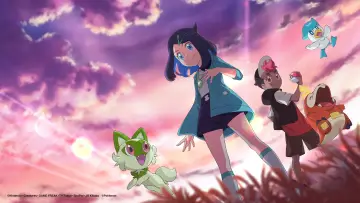 Zasłona к сериалу "Pokémon Horyzonty: Seria" #1277276