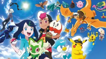 Zasłona к сериалу "Pokémon Horyzonty: Seria" #1277278