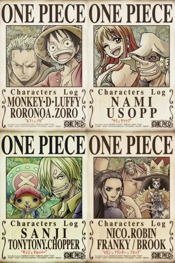 Rejestr postaci One Piece plakat