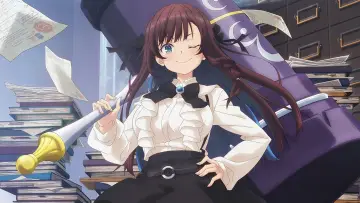 Zasłona к сериалу "Guild no Uketsukejou desu ga, Zangyou wa Iya nanode Boss wo Solo Toubatsu Shiyou to Omoimasu" #1483657