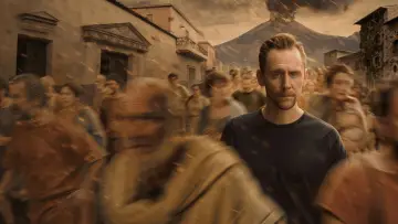 Zasłona к сериалу "Pompeje: podróż w czasie z Tomem Hiddlestonem" #1404624