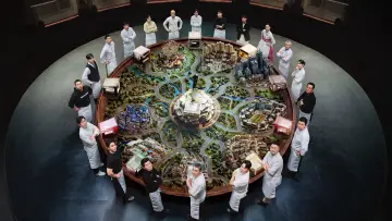 Zasłona к сериалу "Uliczny wojownik restauracyjny" #1230145