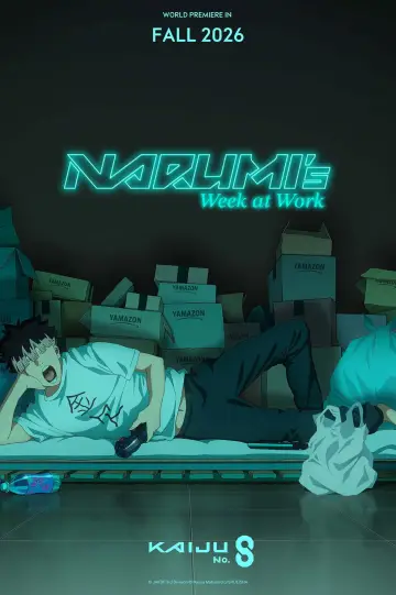 Kaiju No. 8 Oryginalne krótkie anime „Tydzień pracy Narumiego” plakat