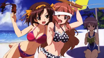 Zasłona к сериалу "Melancholia Haruhi Suzumiyi" #1394894