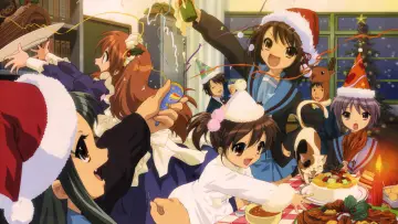 Zasłona к сериалу "Melancholia Haruhi Suzumiyi" #1394899