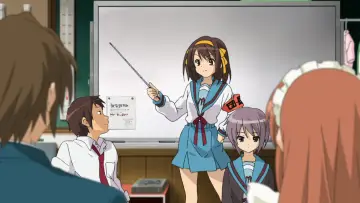 Zasłona к сериалу "Melancholia Haruhi Suzumiyi" #1394906