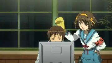 Zasłona к сериалу "Melancholia Haruhi Suzumiyi" #1394909