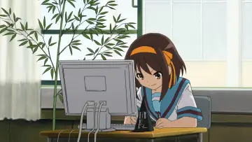 Zasłona к сериалу "Melancholia Haruhi Suzumiyi" #1394911
