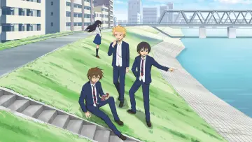 Zasłona к сериалу "Danshi Koukousei no Nichijou" #1391084