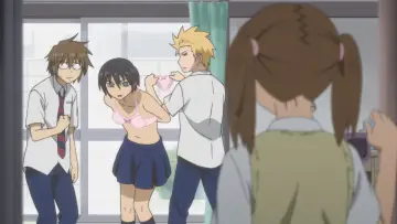 Zasłona к сериалу "Danshi Koukousei no Nichijou" #1391092