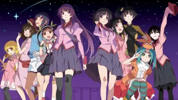 Zasłona к сериалу "Monogatari Series" #1290965