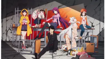 Zasłona к сериалу "Monogatari Series" #1290975
