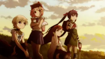 Zasłona do serialu "Gakkougurashi!" #1819765