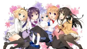 Zasłona к сериалу "Gochuumon wa Usagi Desu ka?" #1434622