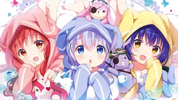 Zasłona к сериалу "Gochuumon wa Usagi Desu ka?" #1434625
