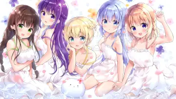 Zasłona к сериалу "Gochuumon wa Usagi Desu ka?" #1434630