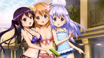 Zasłona к сериалу "Gochuumon wa Usagi Desu ka?" #1434640