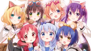 Zasłona к сериалу "Gochuumon wa Usagi Desu ka?" #1434651
