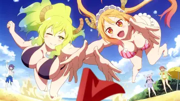 Zasłona к сериалу "Kobayashi-san Chi no Maid Dragon" #1367842