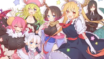Zasłona к сериалу "Kobayashi-san Chi no Maid Dragon" #1367844