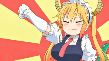 Zasłona к сериалу "Kobayashi-san Chi no Maid Dragon" #1367845