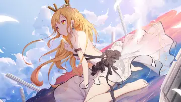 Zasłona к сериалу "Kobayashi-san Chi no Maid Dragon" #1367850