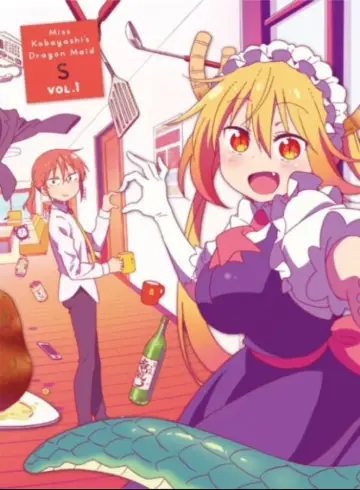 Plakat к сериалу "Kobayashi-san Chi no Maid Dragon" #1367888