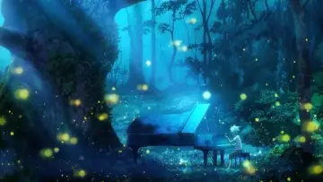 Zasłona к сериалу "Piano no Mori" #1448256