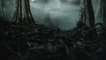 Zasłona к сериалу "Potwór z bagien" #1417972