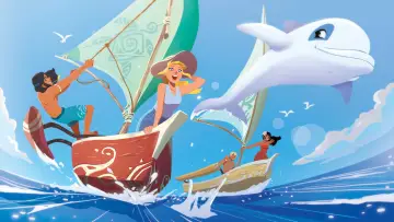 Zasłona do serialu "Zoom, biały delfin" #1546916