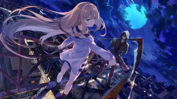 Zasłona к сериалу "Satsuriku no Tenshi" #1453085