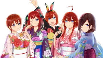 Zasłona к сериалу "Gotoubun no Hanayome" #1372153