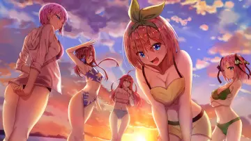 Zasłona к сериалу "Gotoubun no Hanayome" #1372161