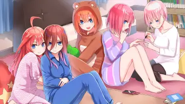 Zasłona к сериалу "Gotoubun no Hanayome" #1372167