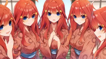 Zasłona к сериалу "Gotoubun no Hanayome" #1372168