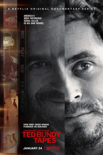 Plakat к сериалу "Rozmowy z mordercą: Taśmy Teda Bundy’ego" #1463453