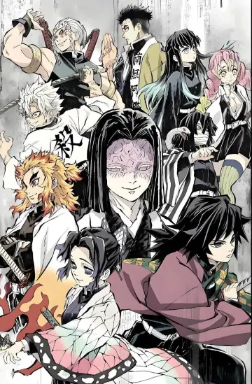 Plakat к сериалу "Miecz zabójcy demonów – Kimetsu no Yaiba" #1363412