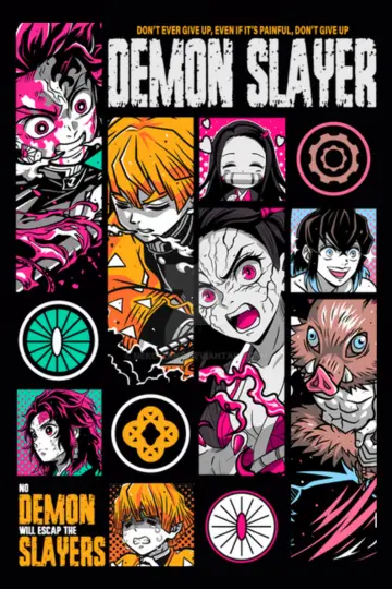 Plakat к сериалу "Miecz zabójcy demonów – Kimetsu no Yaiba" #1363435