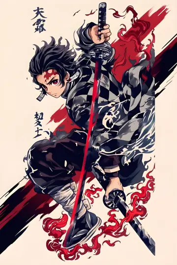 Plakat do serialu "Miecz zabójcy demonów – Kimetsu no Yaiba" #1537531