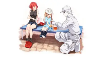 Zasłona к сериалу "Hataraku Saibou" #1352811