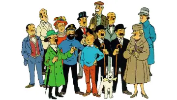 Zasłona do serialu "Les Aventures de Tintin, d